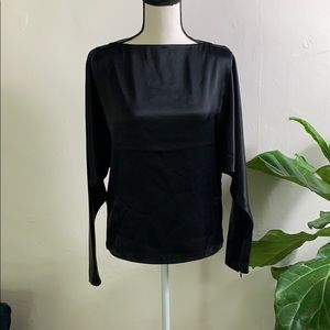 RALPH LAUREN LONG SLEEVE BLACK TOP